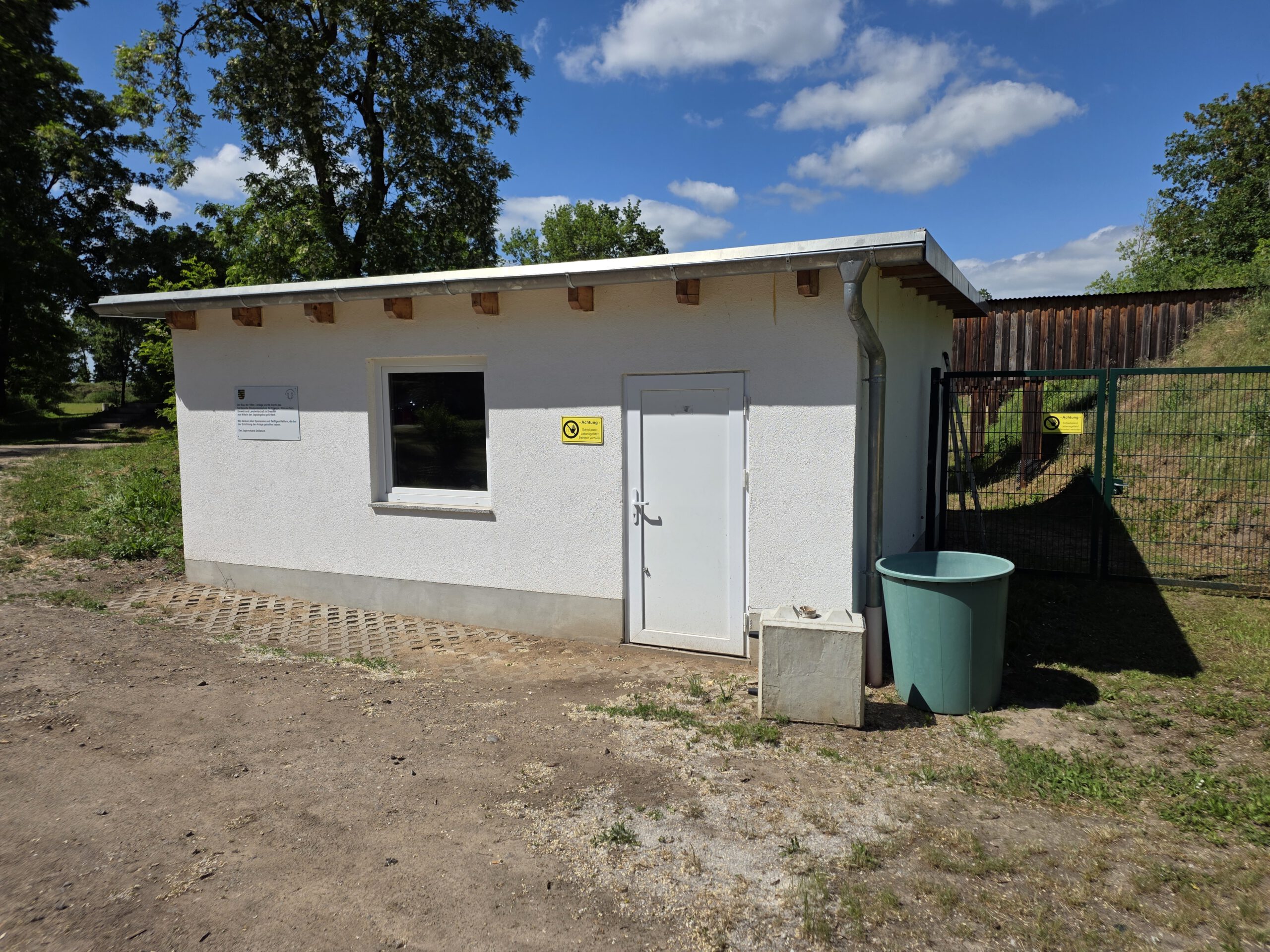100-m-Stand auf dem Schießstand Glesien